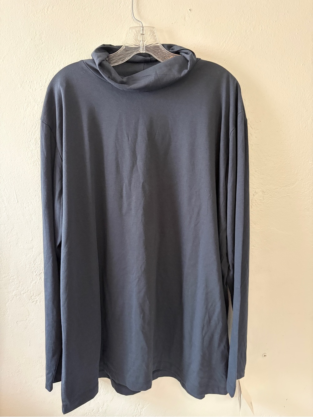Tri Mountain Men's Long Sleeve Navy Turtleneck Shirt 09-27